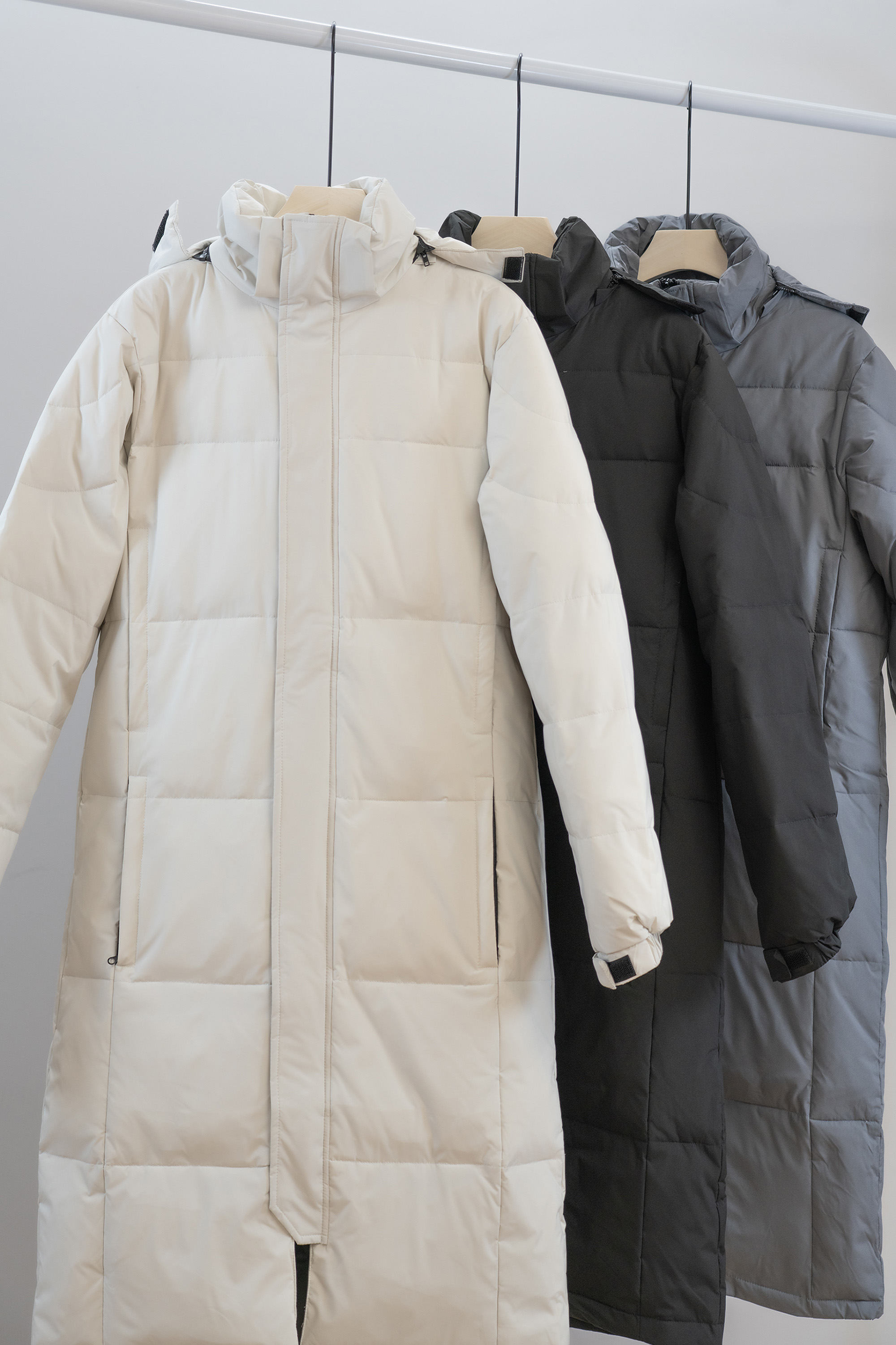 YR2301-90%白鸭绒长款羽绒服